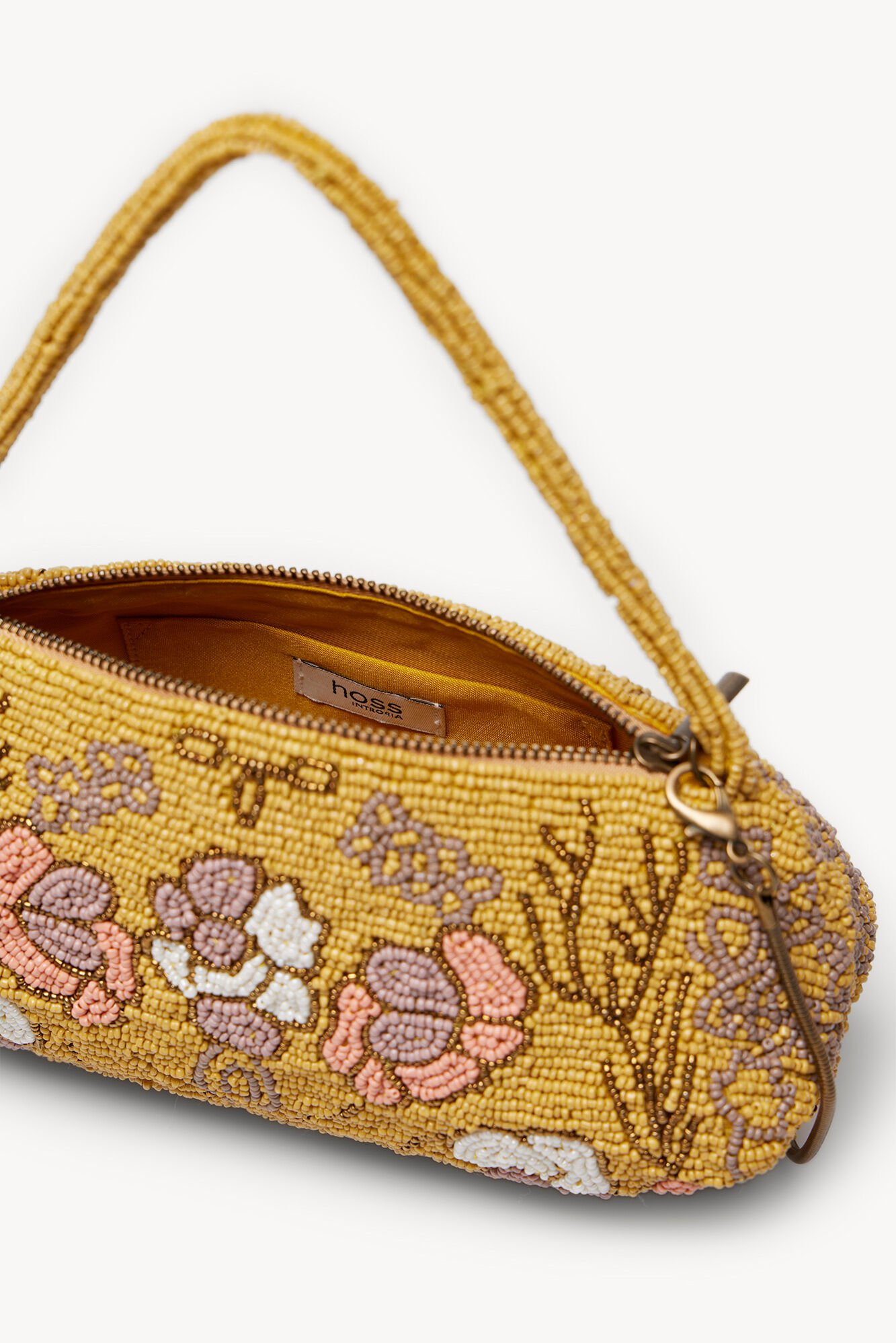 Hoss Intropia Danna. Vintage style embroidered bag Gold
