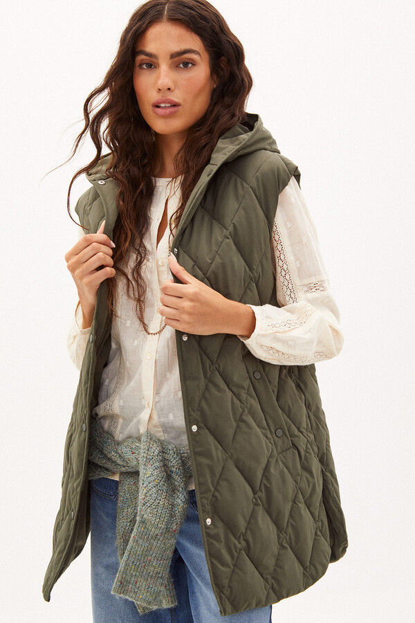 Chalecos Acolchados Chaleco Mujer Pata De Gallo Pedro Del Hierro