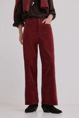 Hoss Intropia Paulette. Wide-leg trouser Burgundy