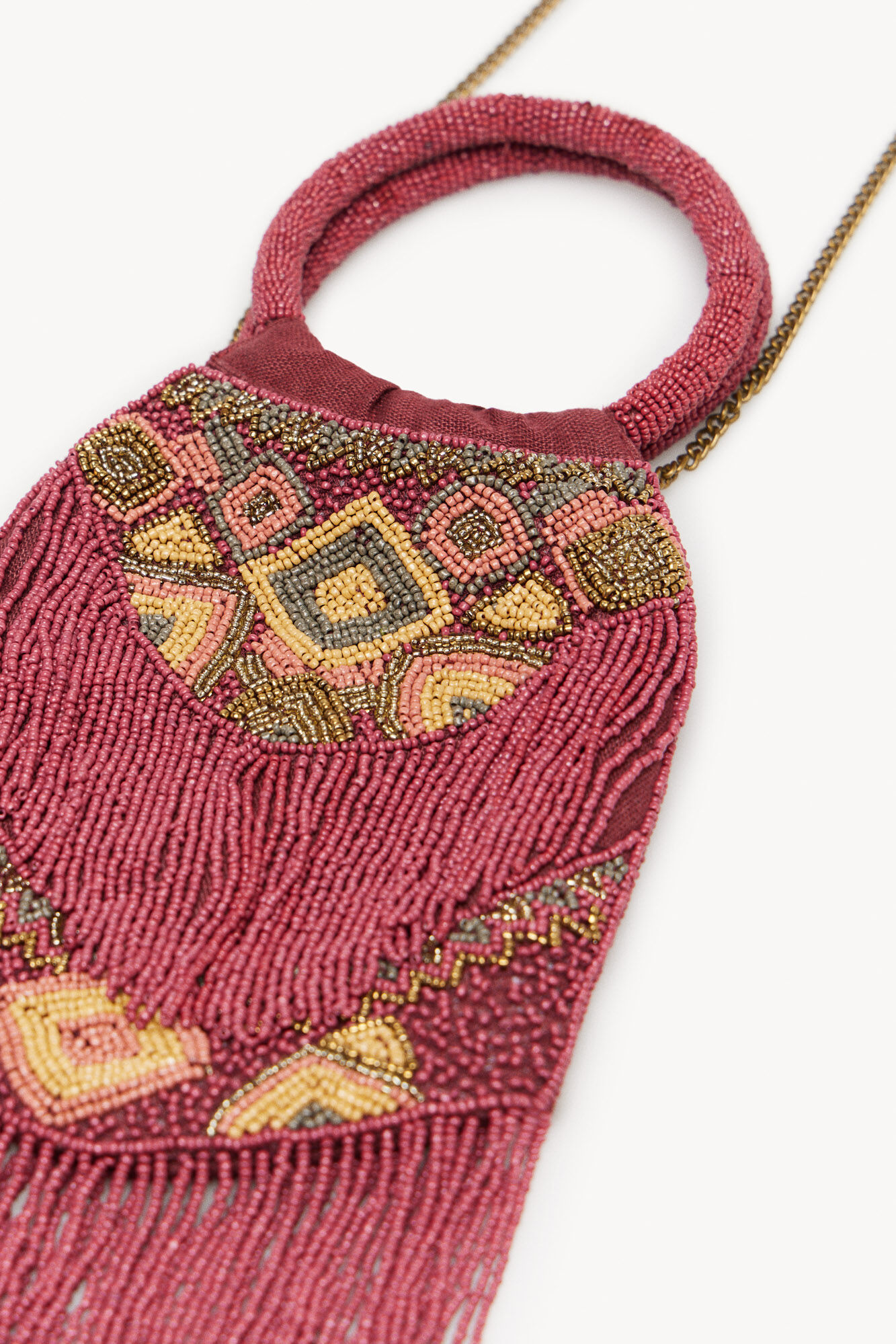 Hoss Intropia Mafalda. Ethnic beaded bag Red