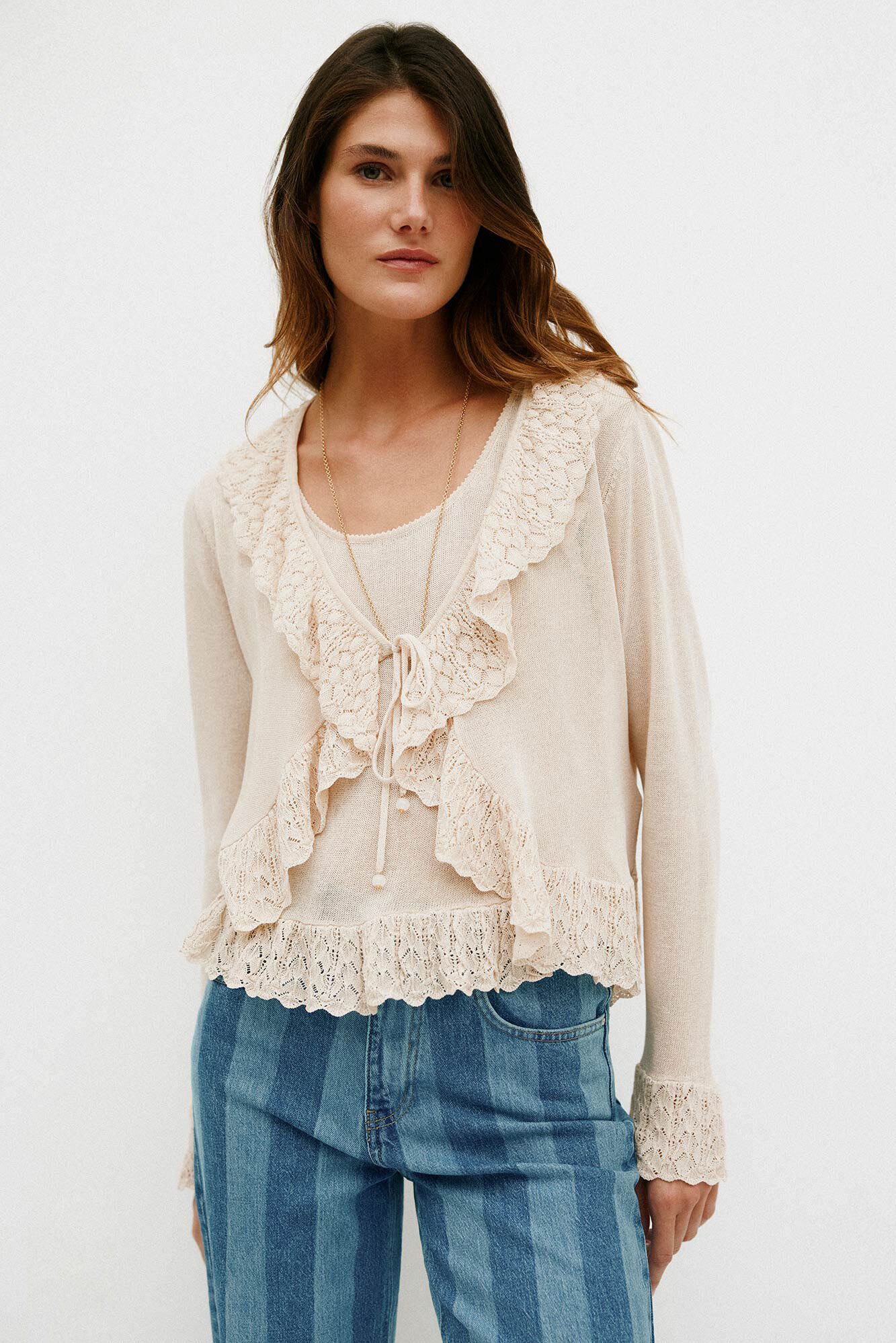 Hoss Intropia Nina. Chaqueta de tricot rom&aacute;ntica