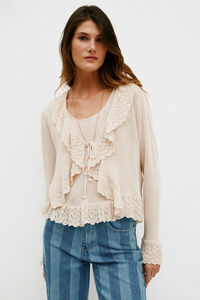 Hoss Intropia Nina. Casaco de malha rom&acirc;ntico