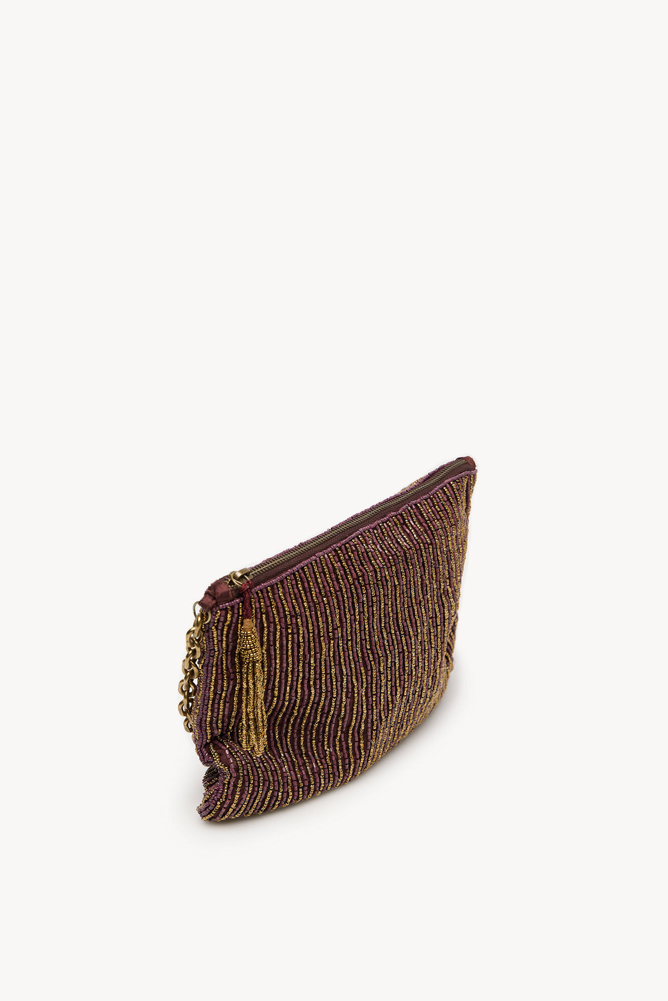 Hoss Intropia Nahia. Beaded bag Burgundy