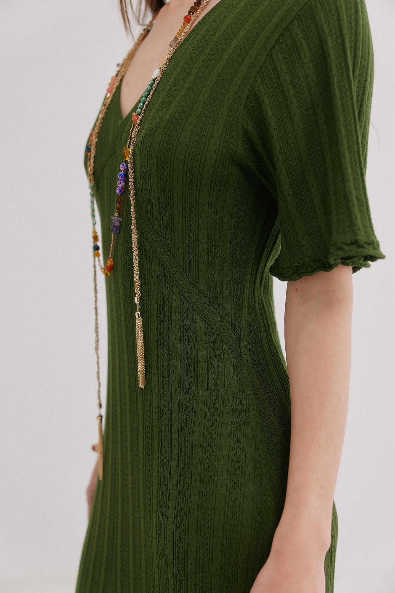 Hoss Intropia Anne. Vestido de malha rendada