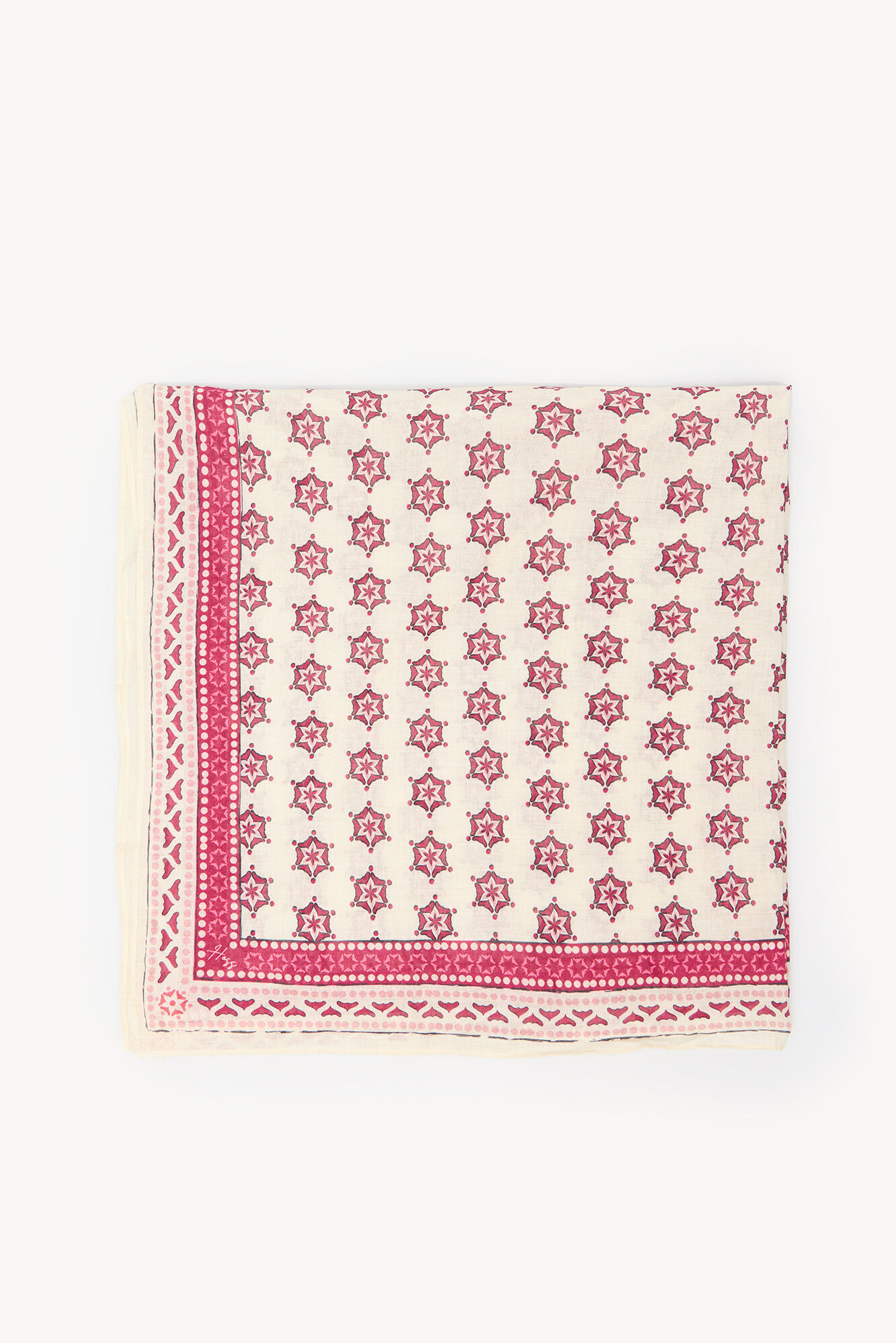 Hoss Intropia Miranda. Fular bandana estampada rojo