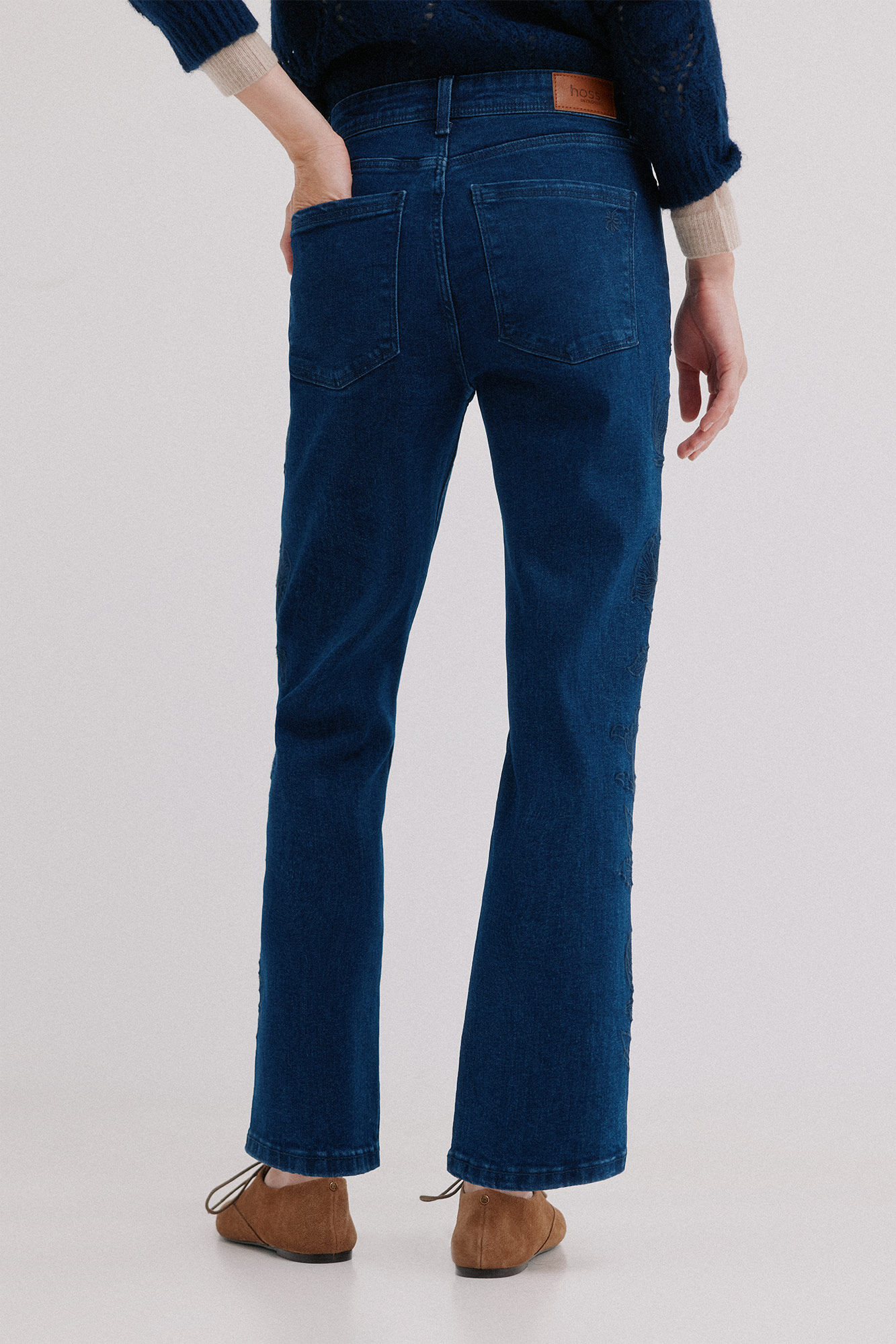 Hoss Intropia Bridgite. Jeans bootcut Azul