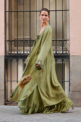 Hoss Intropia Zena. Kimono bordado Verde