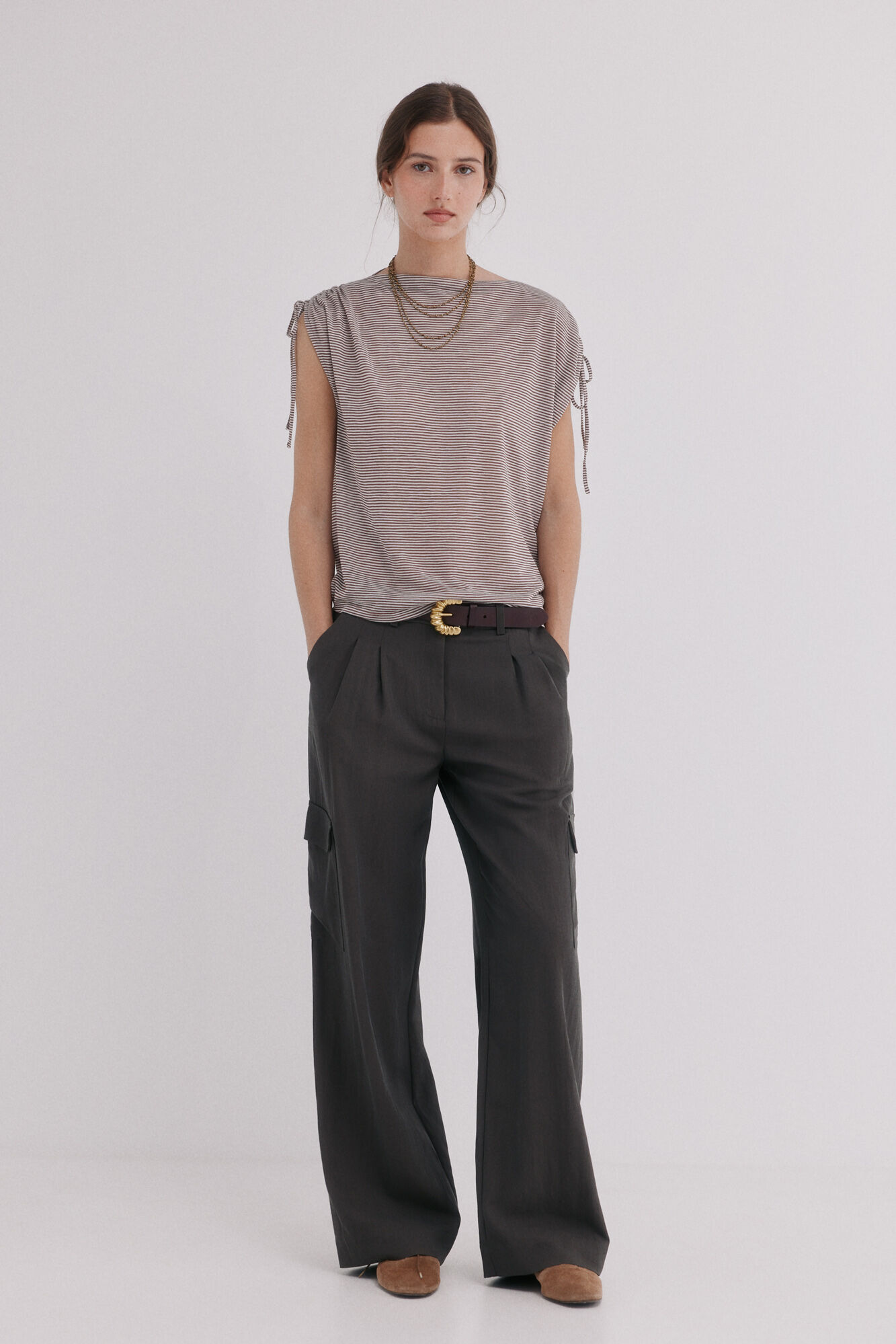 Hoss Intropia Madison. Camiseta fruncidos