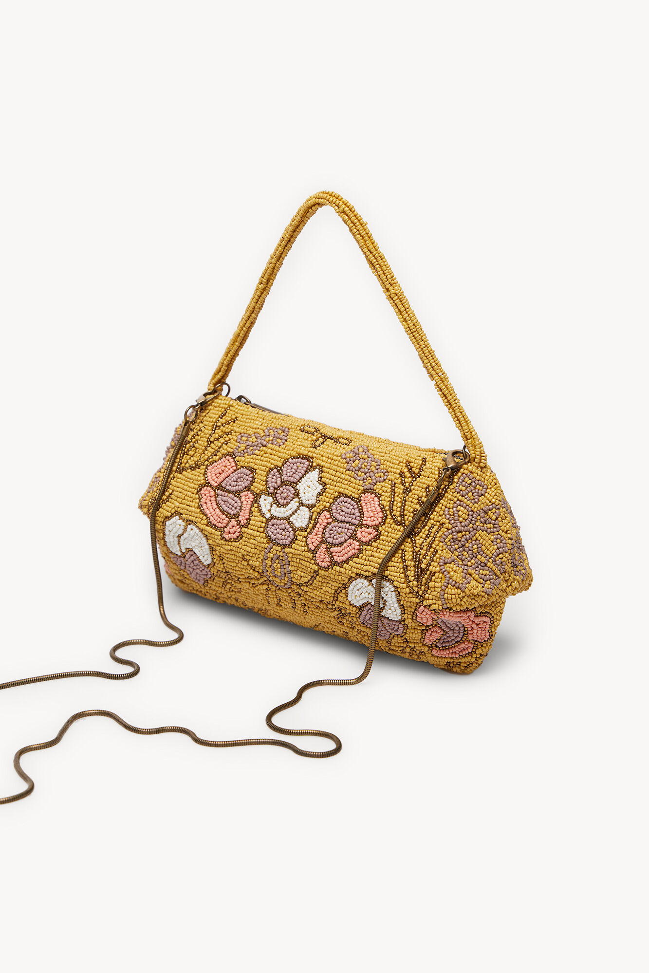 Hoss Intropia Danna. Vintage style embroidered bag Gold