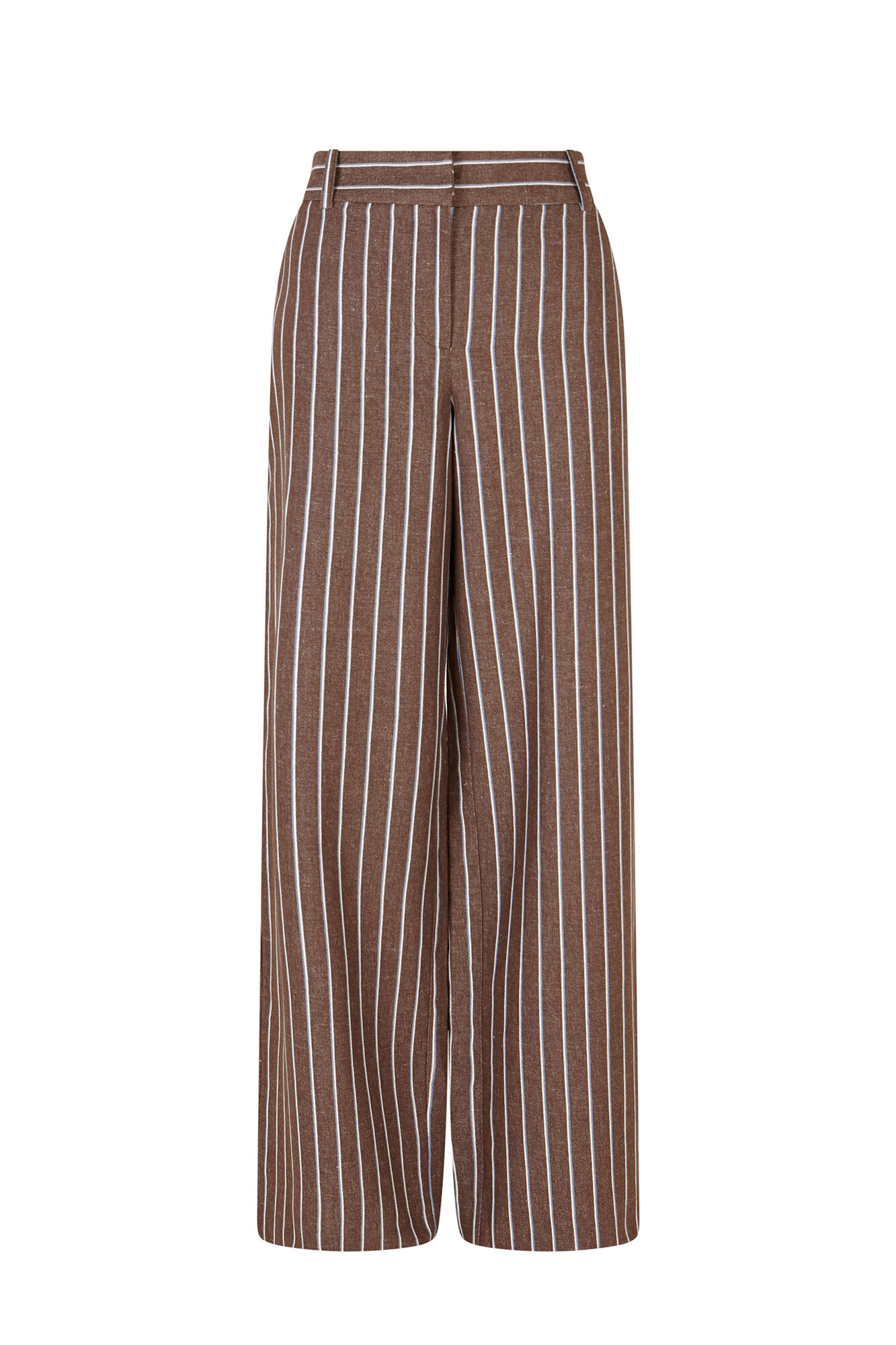 Hoss Intropia P&iacute;a. Cal&ccedil;as &agrave;s riscas Castanho