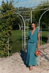 Hoss Intropia Ander. Beaded dress Green