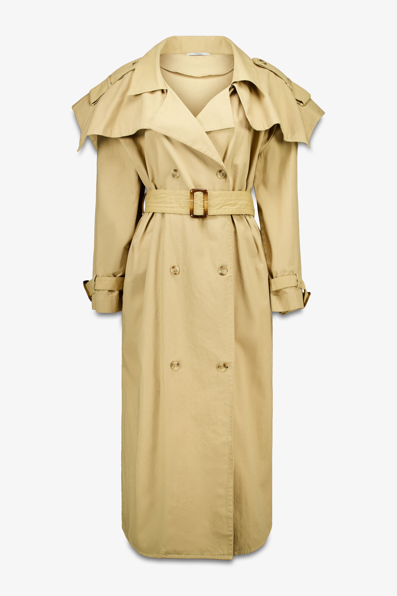 Hoss Intropia Dani&egrave;le. Gabardina bordada Marfil