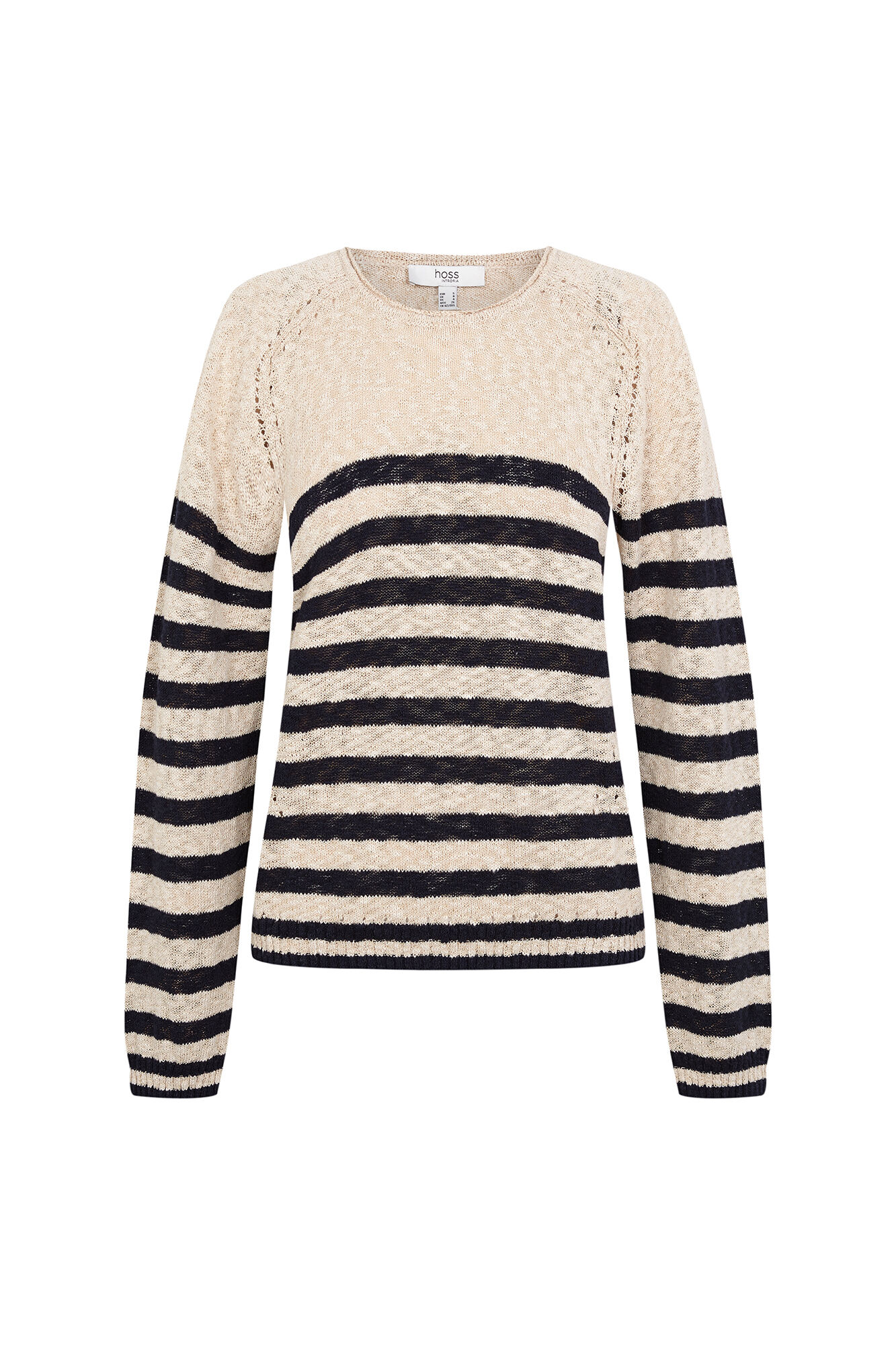 Hoss Intropia Striped jumper Ism&eacute;rie Blue