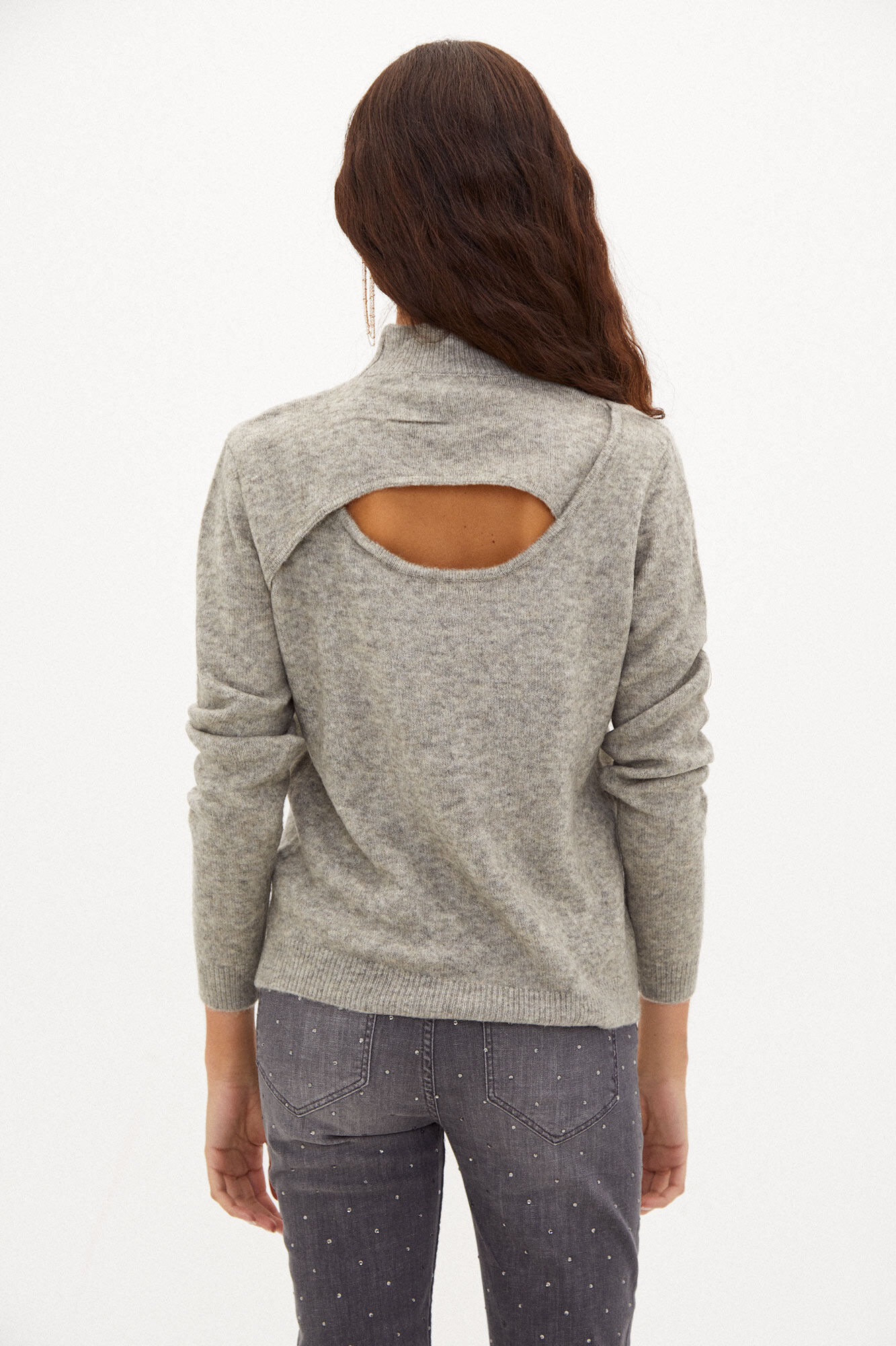 Hoss Intropia Allison. Camisola com cut out Cinzento