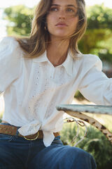 Hoss Intropia Carmen. Minimalist blouse White