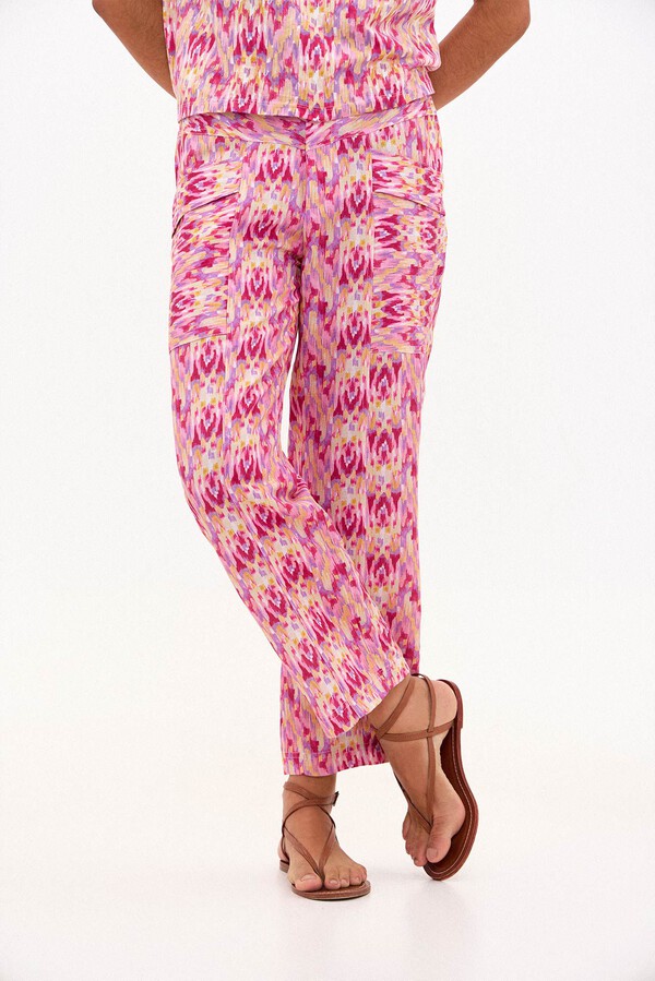 Hoss Intropia Paget. Trousers with printed linen Several