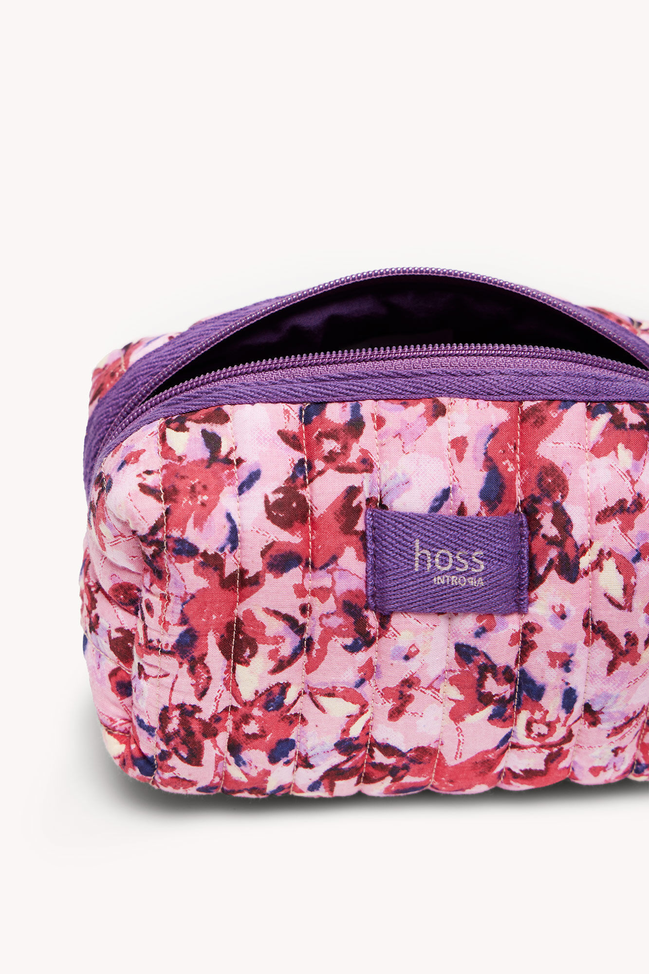 Hoss Intropia Mara. Neceser de algod&oacute;n estampado Rosa