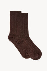 Hoss Intropia Naima. Calcetines lurex Marron