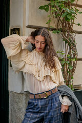 Hoss Intropia Giulia. Blusa romántica Marfil