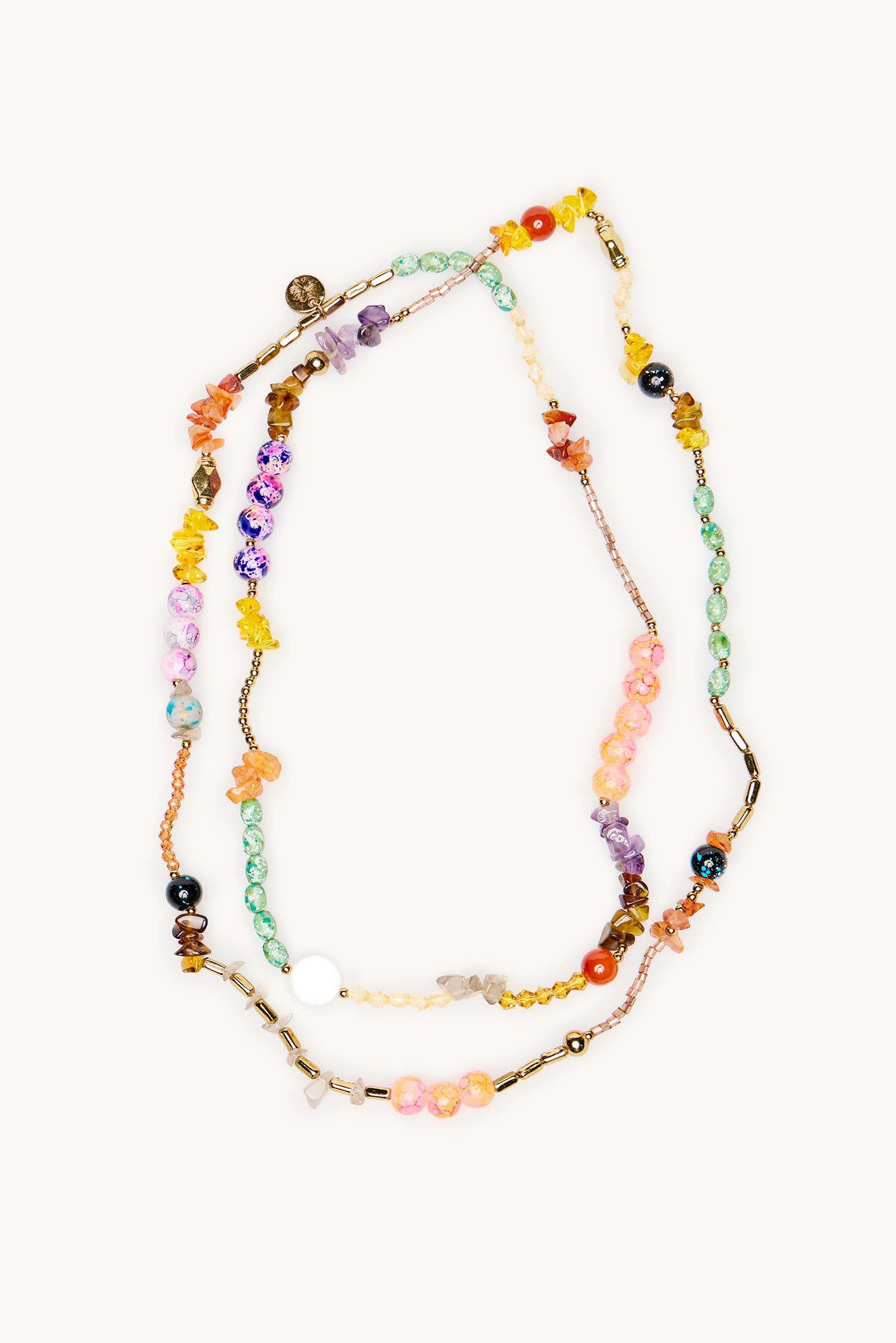 Hoss Intropia Gemstones necklace Lara Gold