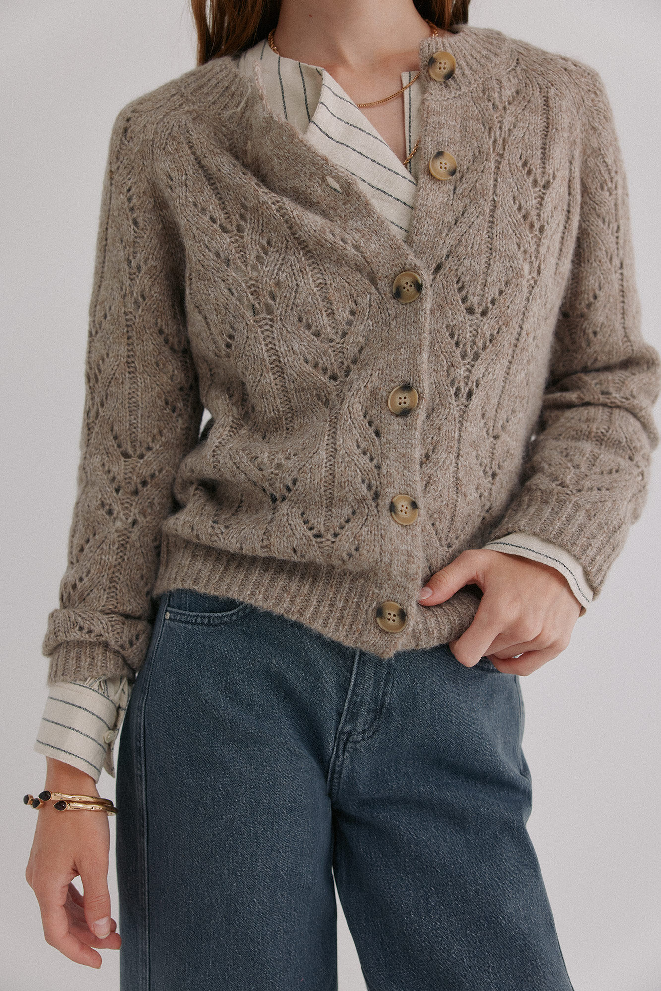 Hoss Intropia Ivette. C&aacute;rdigan calado