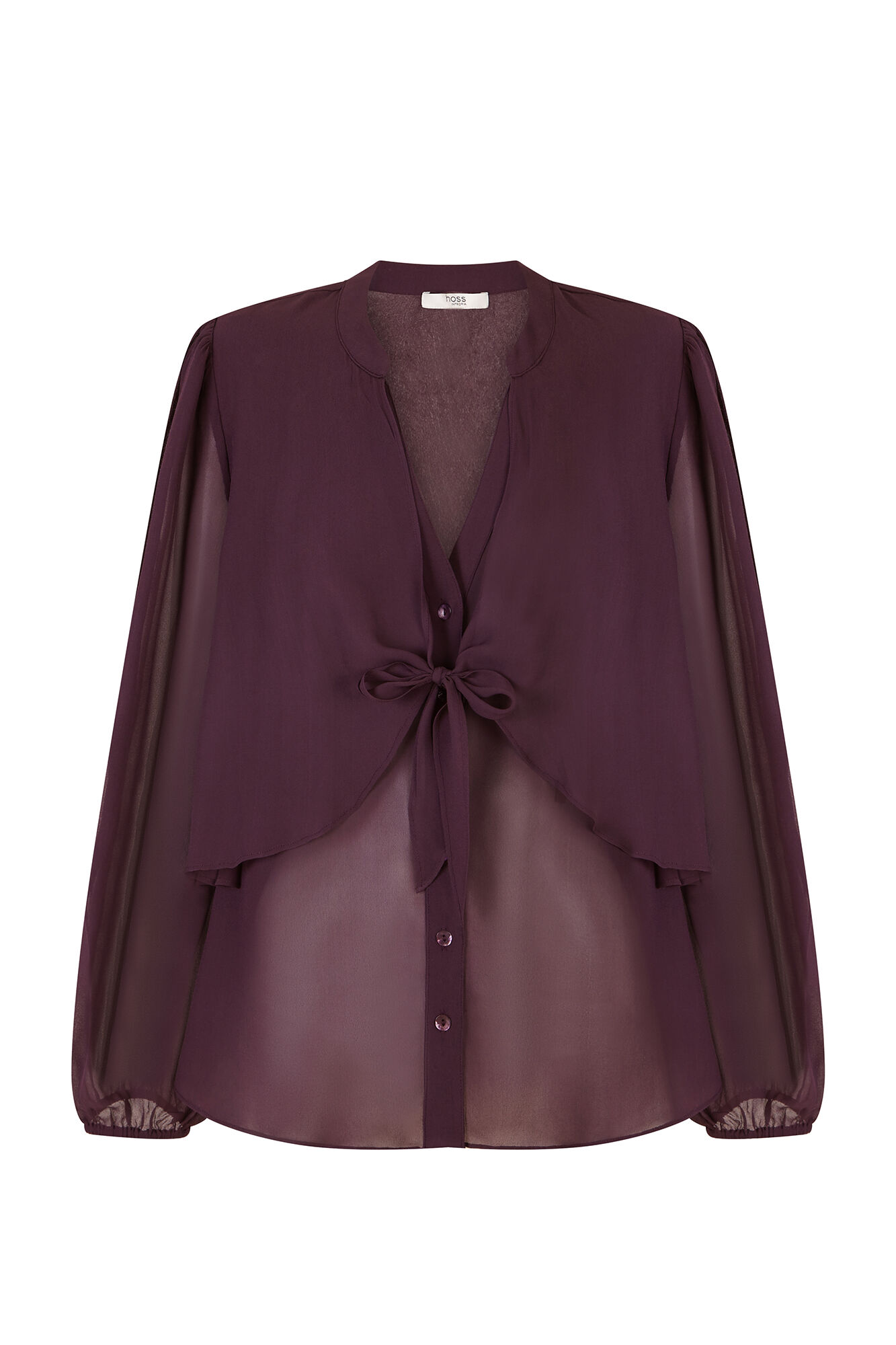 Hoss Intropia Gala. Blusa con lazada Morado