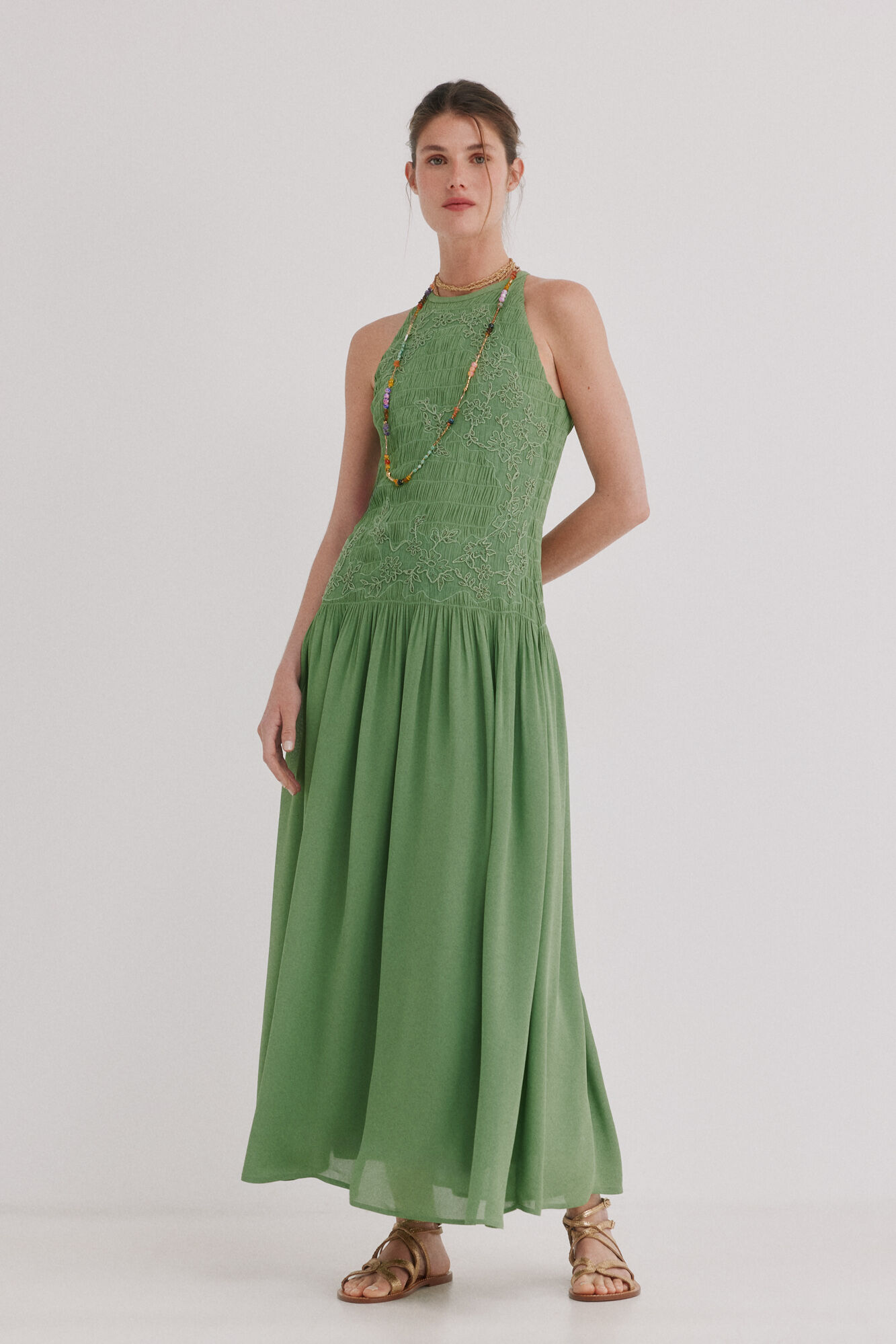 Hoss Intropia Adara. Fluid dress Green