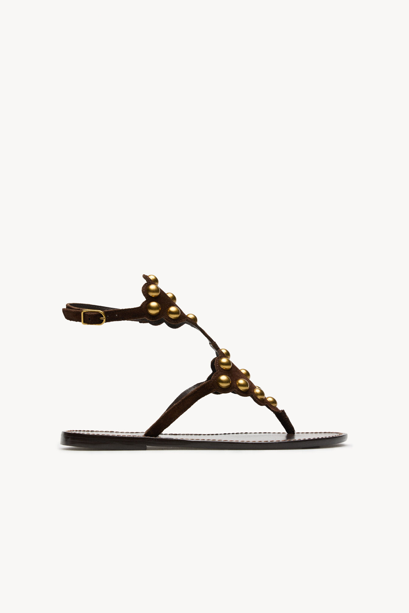 Hoss Intropia Maisa. Sandalias piel piezas met&aacute;licas