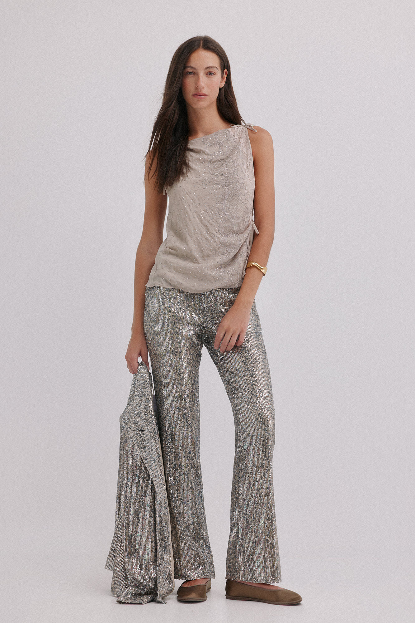 Hoss Intropia Colette. Romantic top Gray