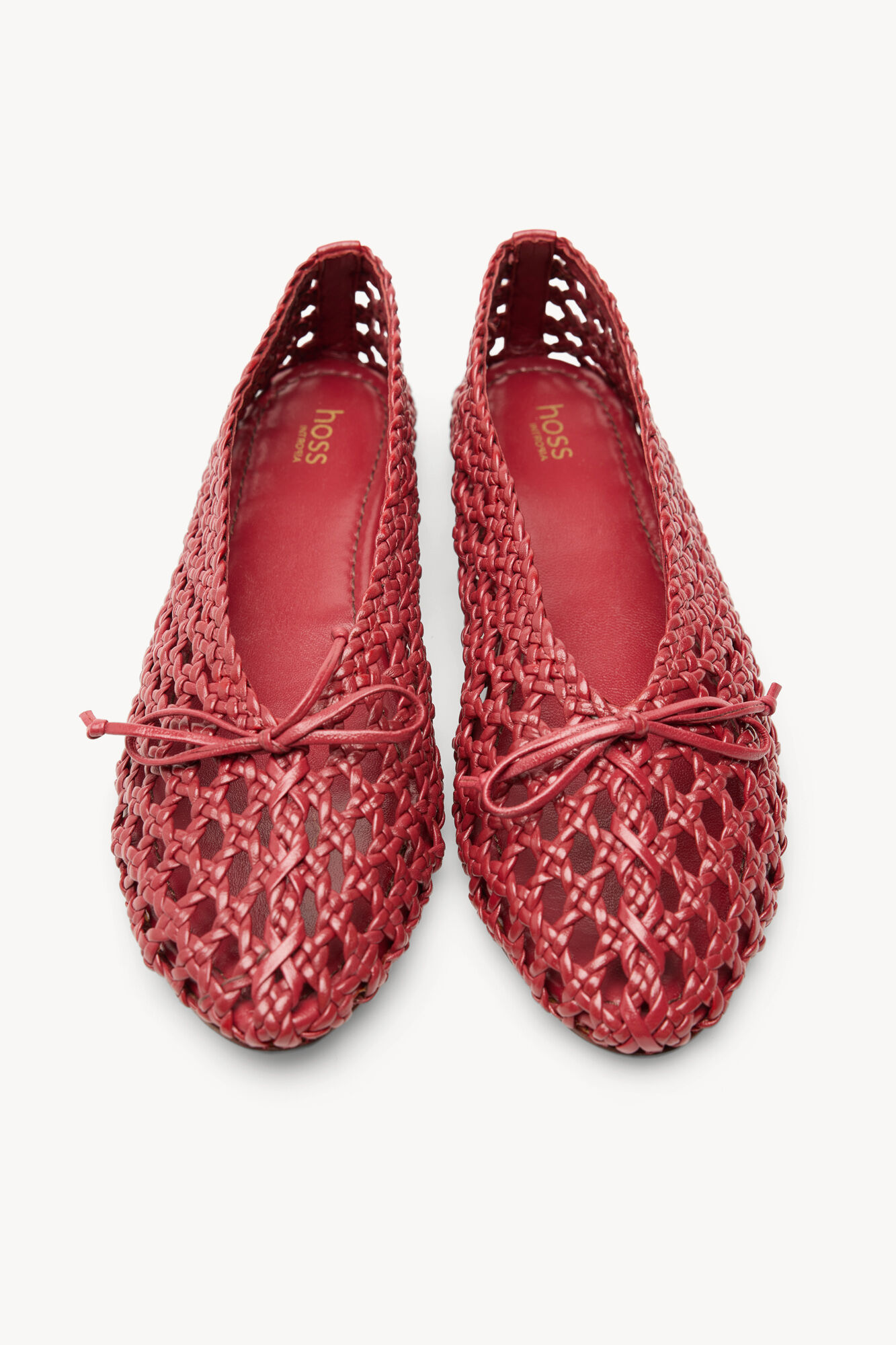 Hoss Intropia Martina. Bailarinas piel trenzada