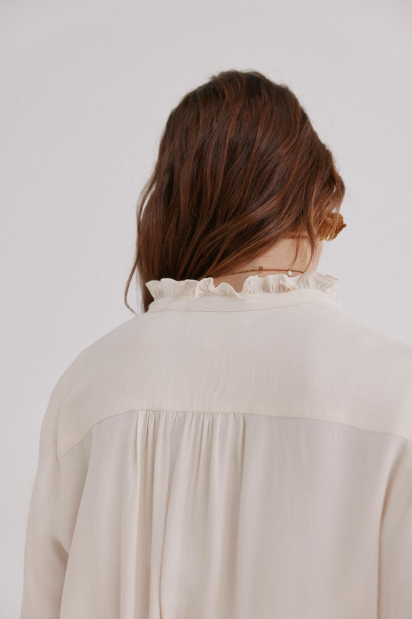 Hoss Intropia Clementine. Blusa manga larga Marfil