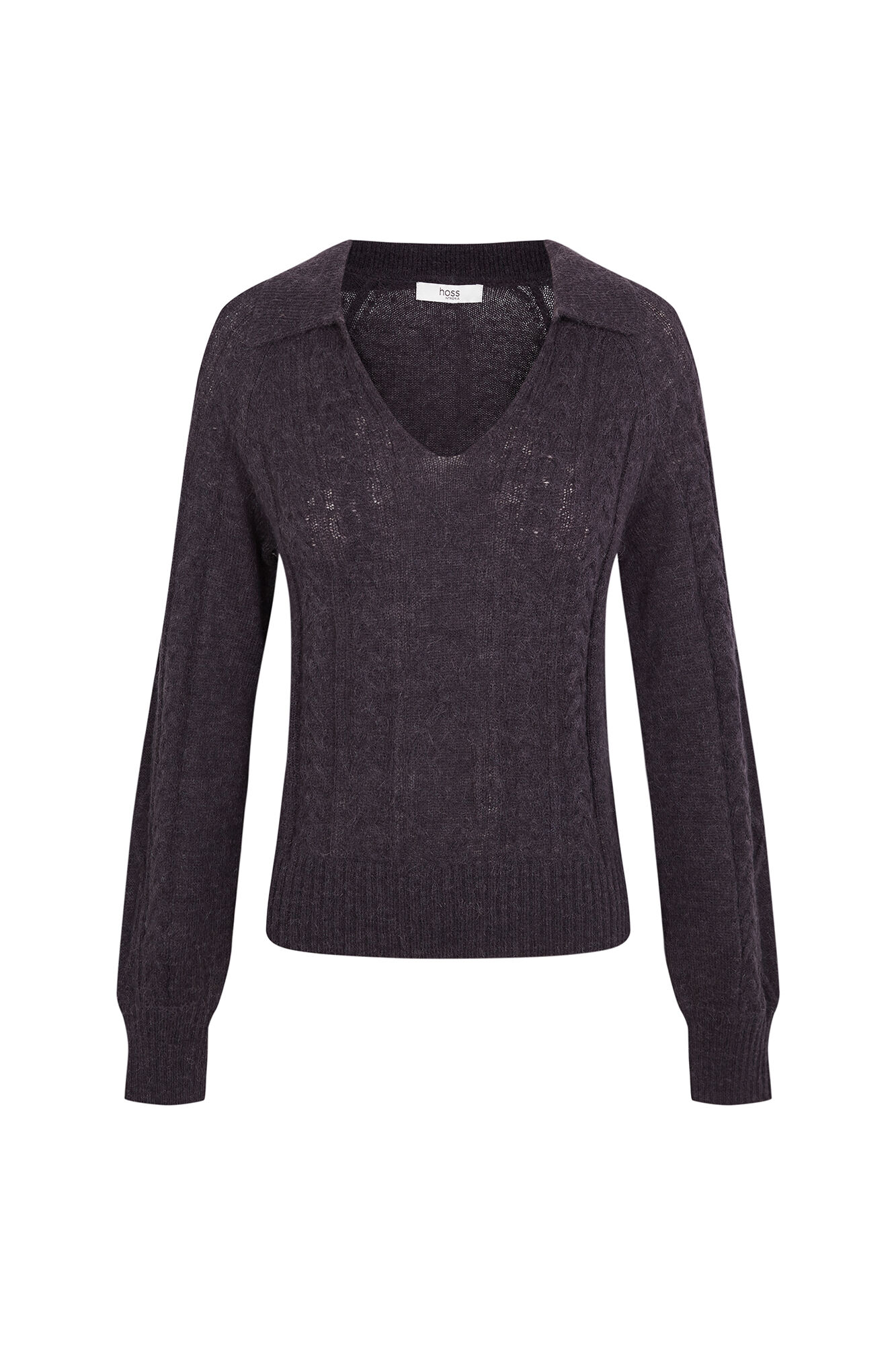 Hoss Intropia Indie. Jersey trenzado Gris