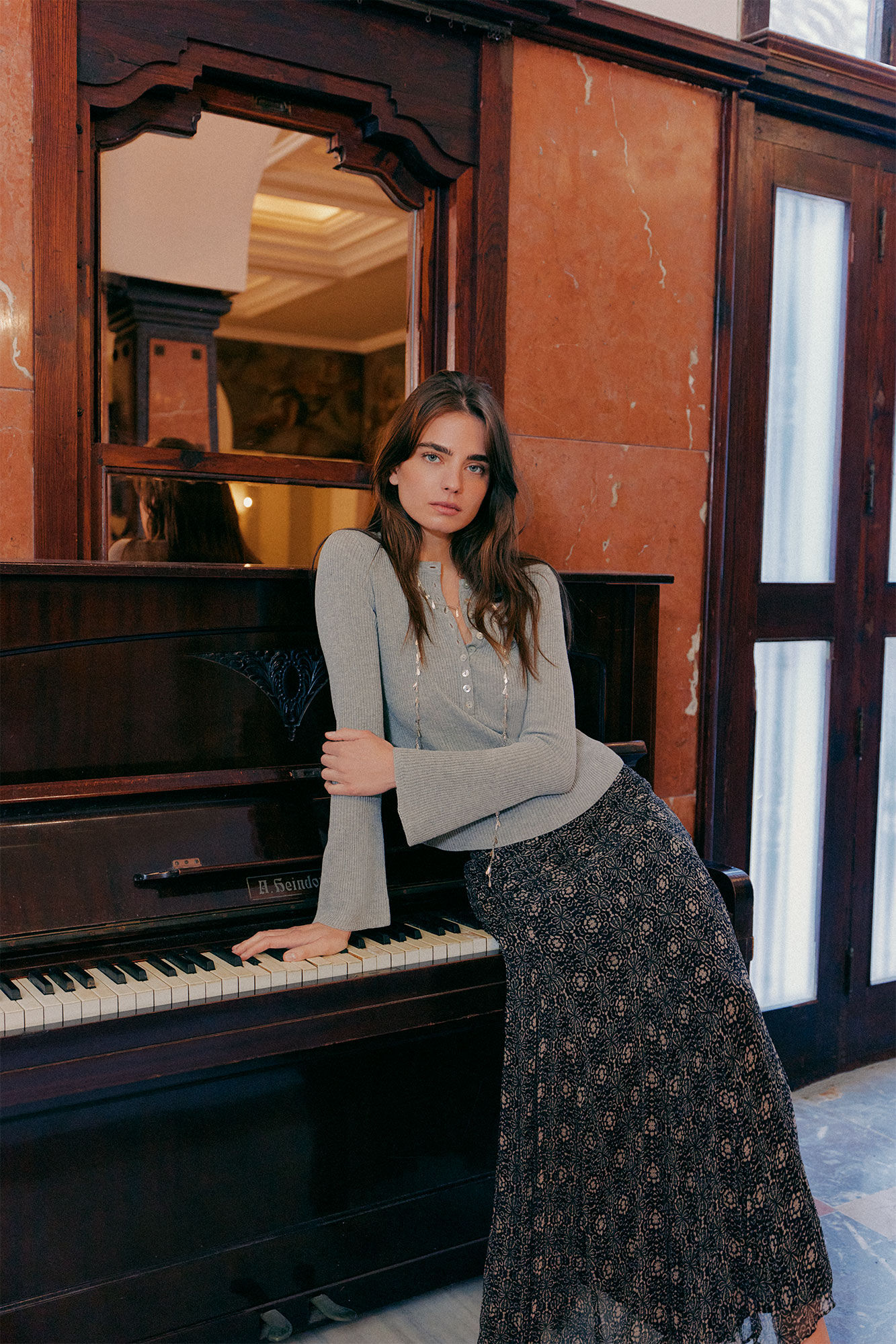 Hoss Intropia Roc&iacute;o. Falda estampada