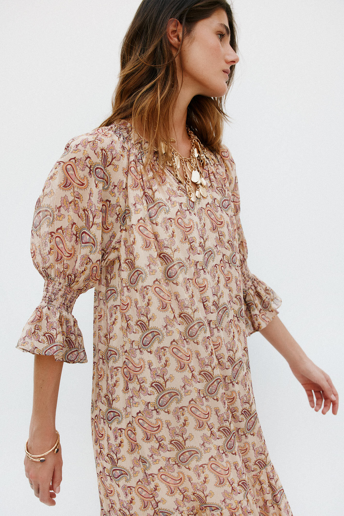 Hoss Intropia Lidia. Vestido com estampado paisley Multicolorido