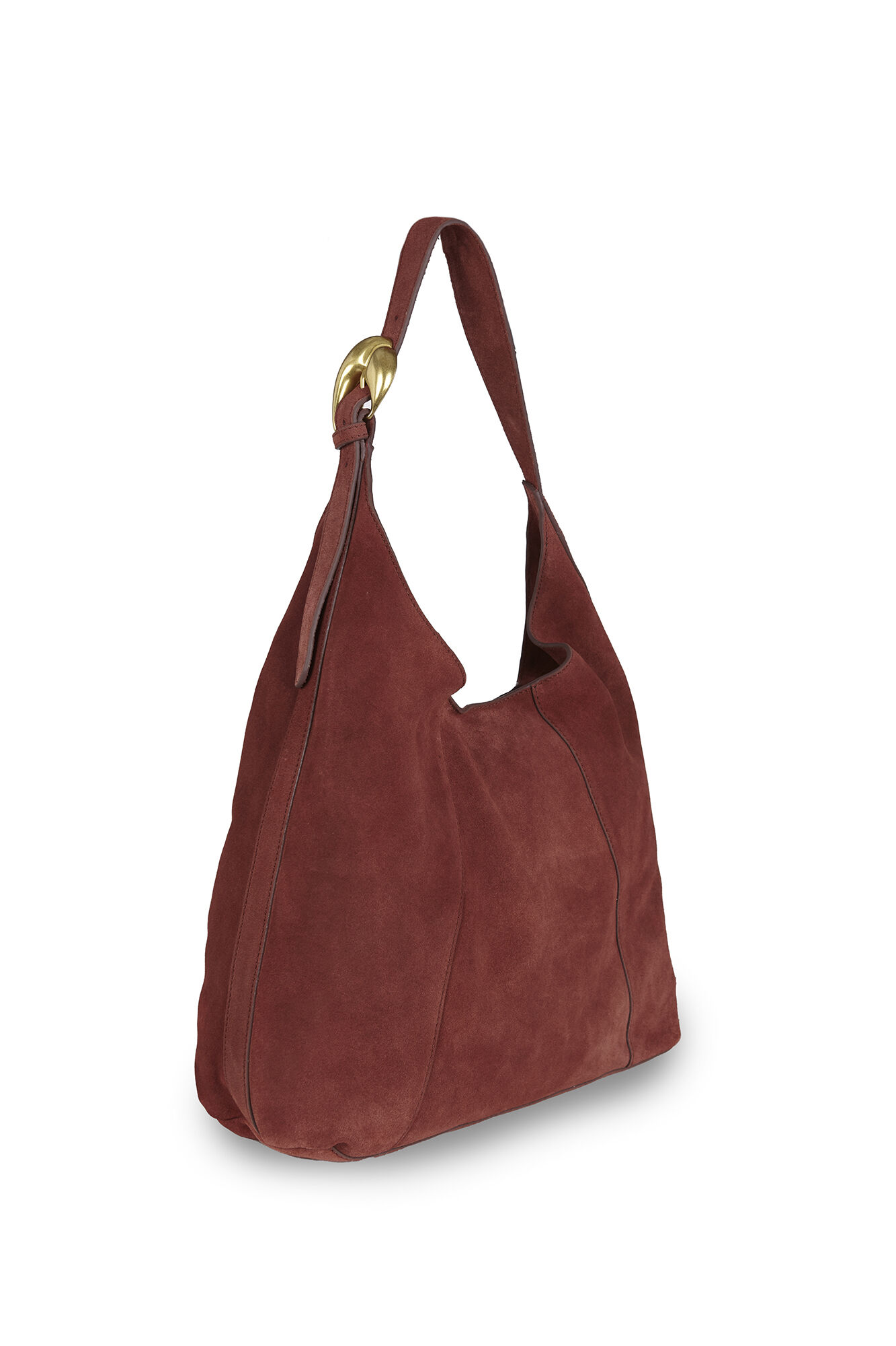 Hoss Intropia Nicole. Bolso hobo de serraje Rosa