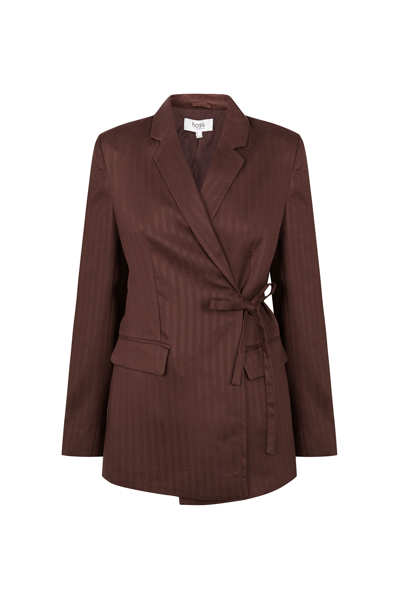 Hoss Intropia Elaine. Blazer cuello solapa Marron oscuro