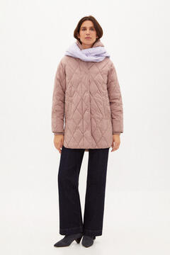 Hoss Intropia Alaia. Loose quilted anorak Pink