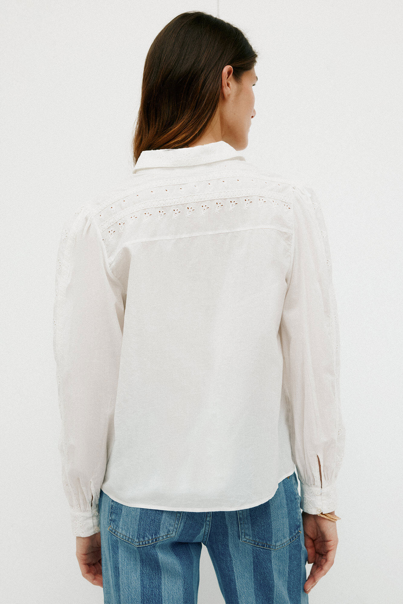 Hoss Intropia Carmen. Minimalist blouse White