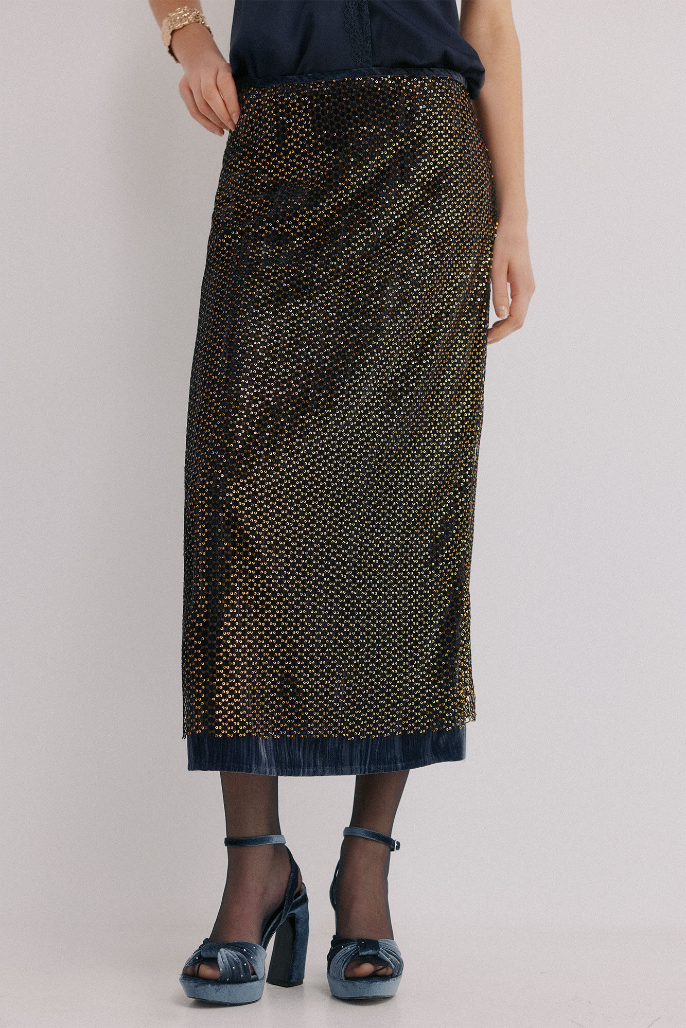 Hoss Intropia Riley. Saia lantejoulas