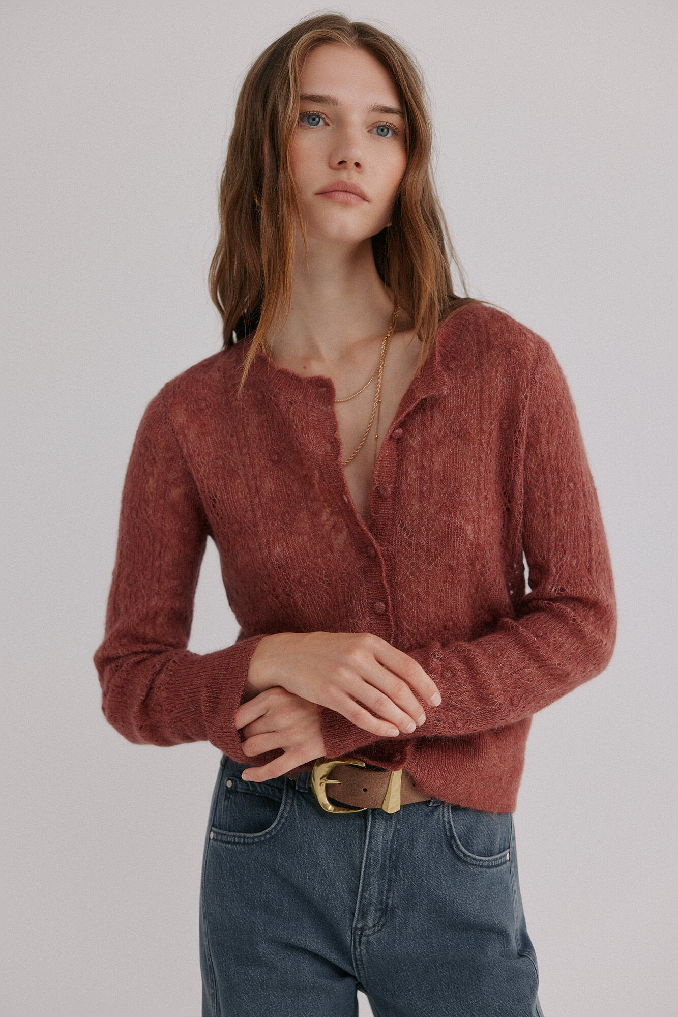 Hoss Intropia In&eacute;s. C&aacute;rdigan calado