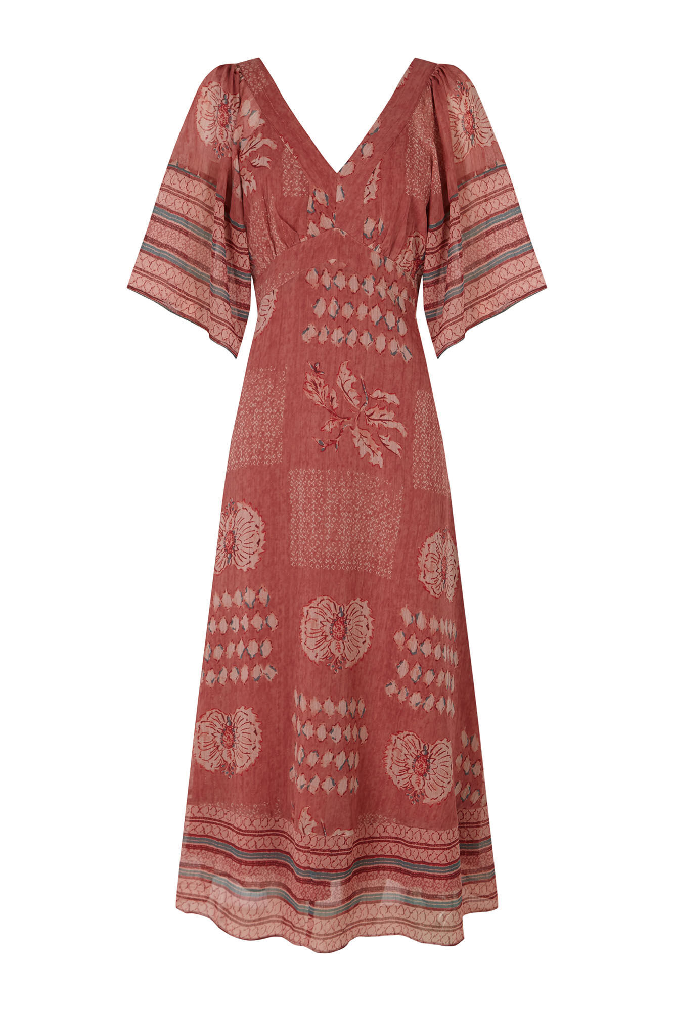 Hoss Intropia Ana. Vestido midi flu&iacute;do Multicolor