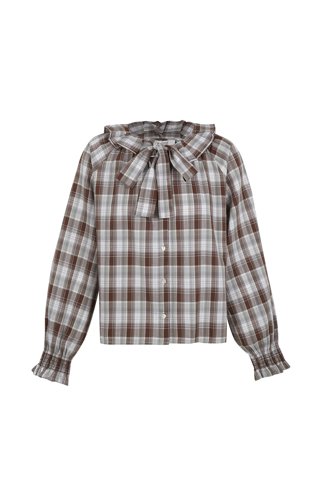 Hoss Intropia Celsa.Blusa cuadros Azul