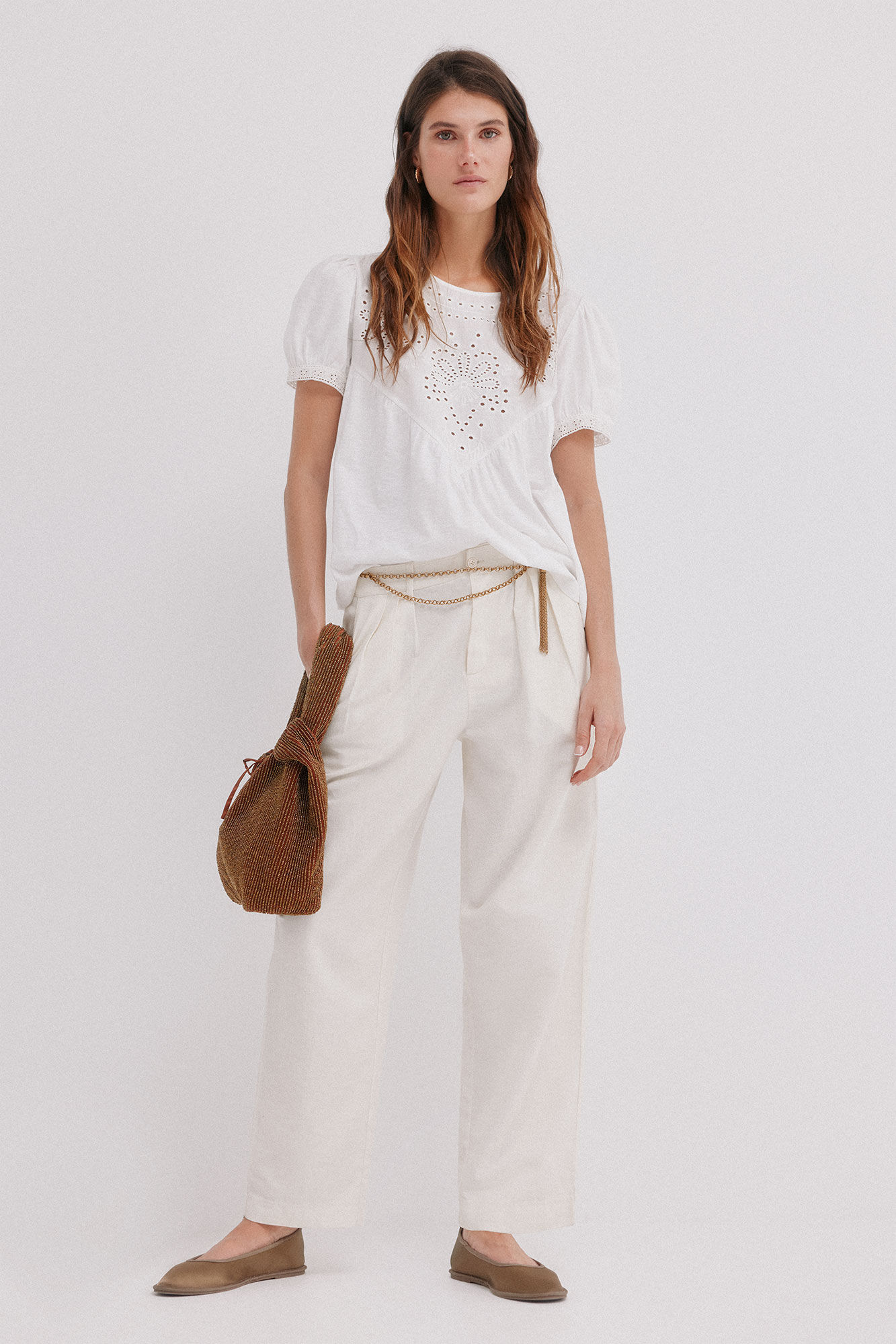 Hoss Intropia Mar&iacute;a. Romantic T-shirt White