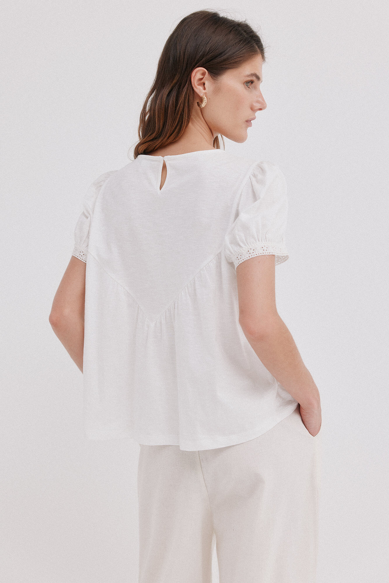 Hoss Intropia Mar&iacute;a. Romantic T-shirt White