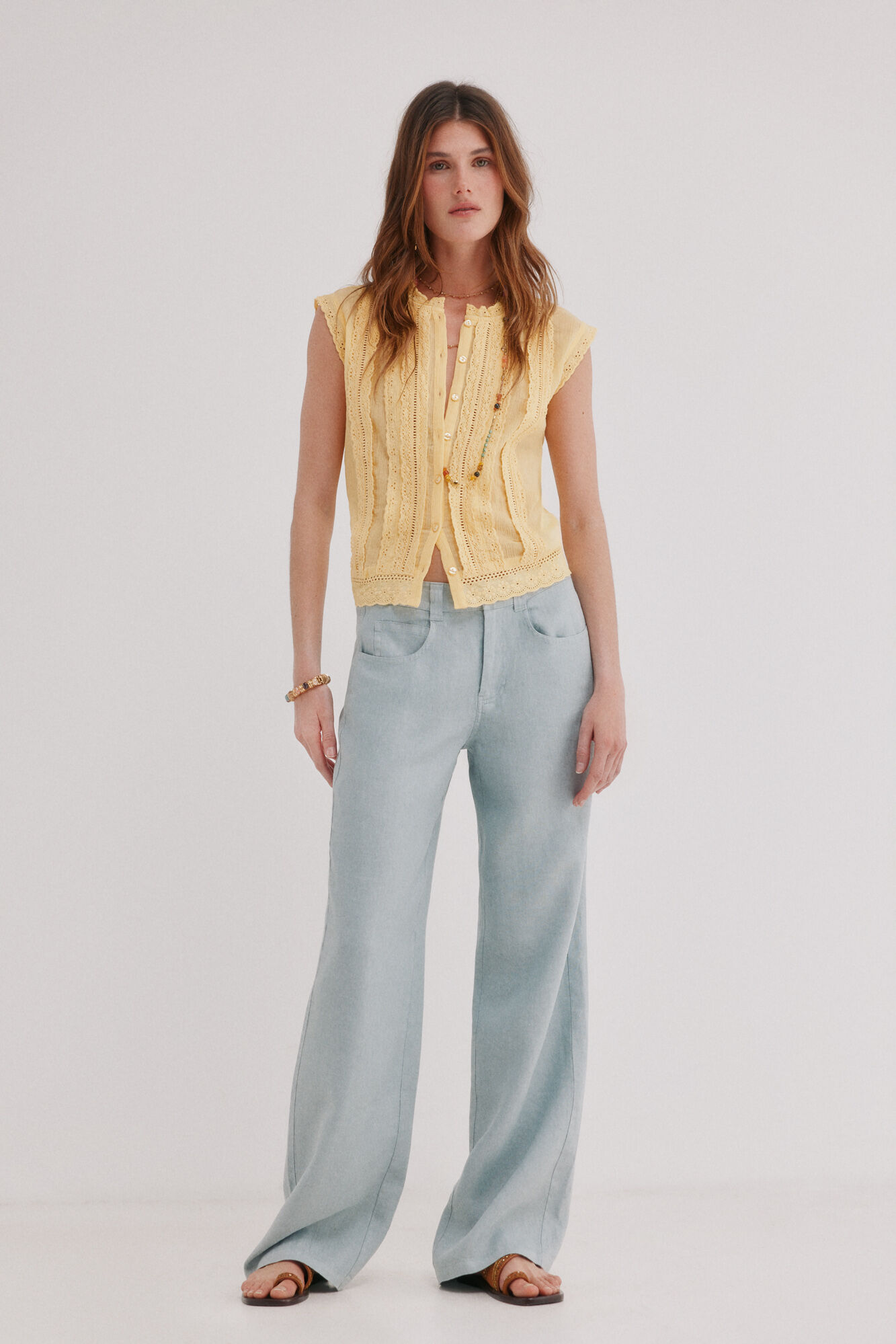 Hoss Intropia Paupa. Pantal&oacute;n de lino