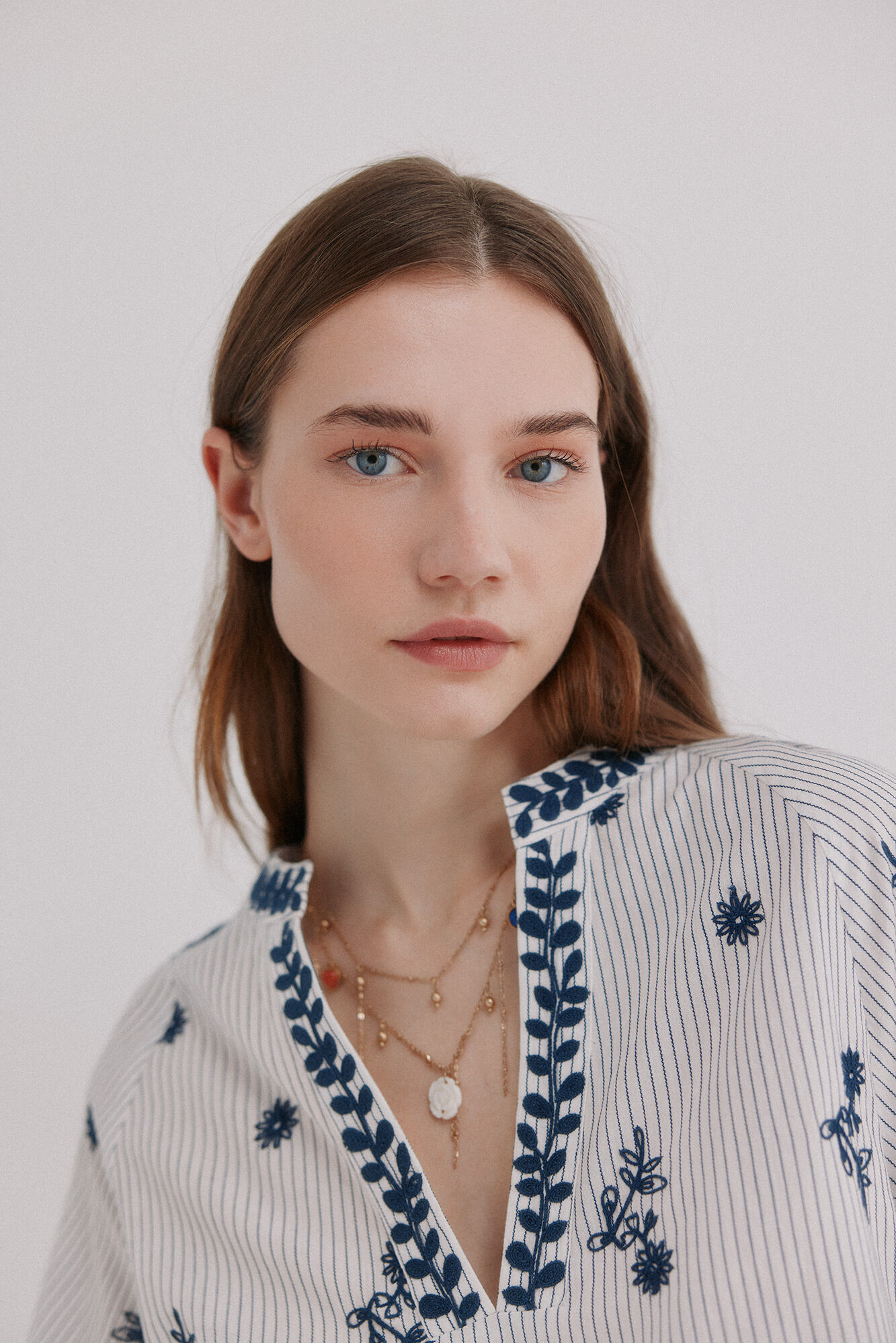 Hoss Intropia Striped blouse Casey Blue