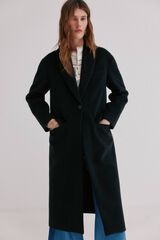 Hoss Intropia Florence. Abrigo con cuello solapa Negro
