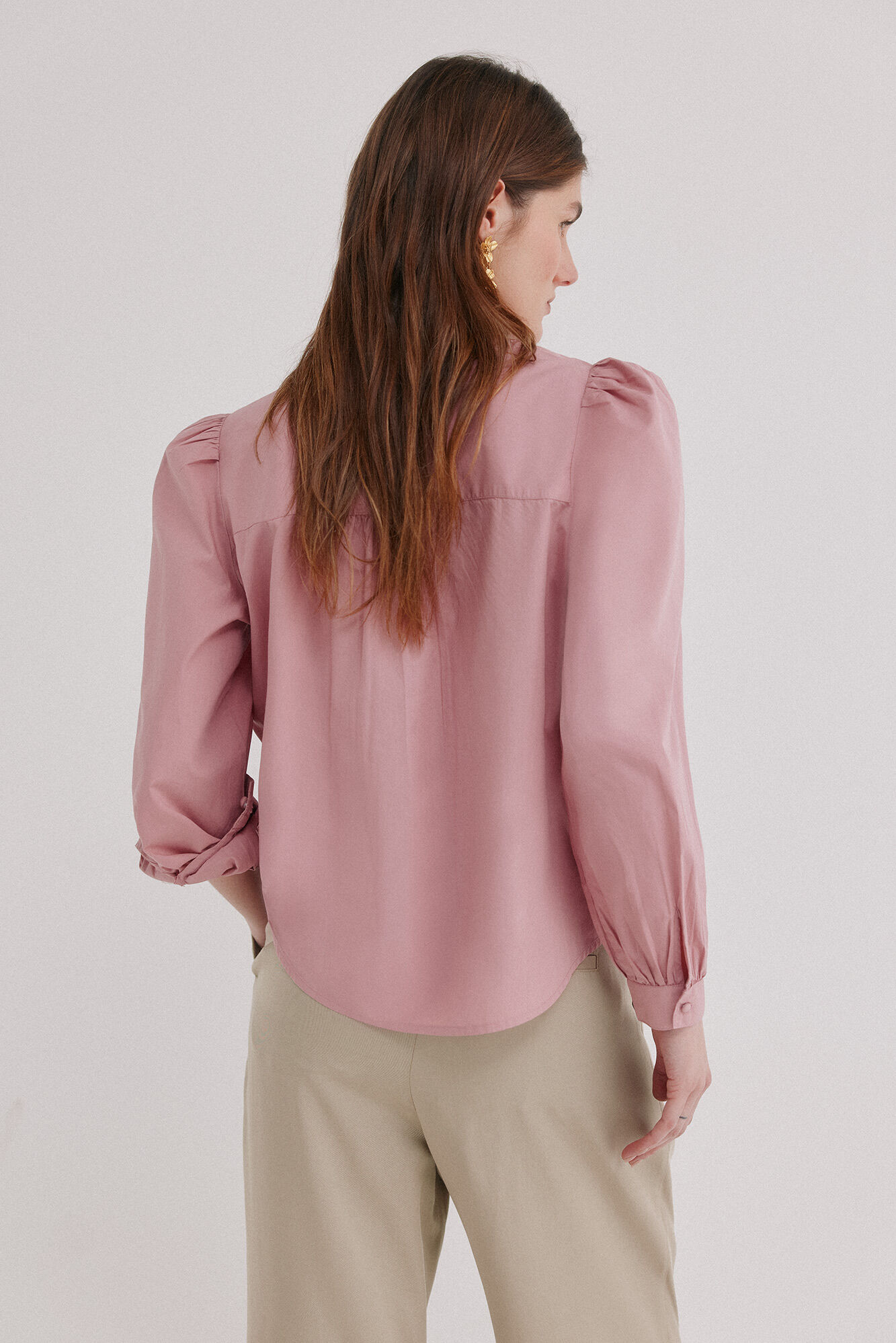 Hoss Intropia Carine. Blusa bordada Rosa
