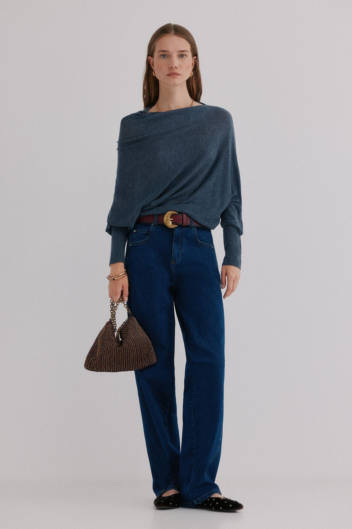 Hoss Intropia Nica. Jersey escote asim&eacute;trico