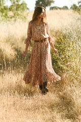 Hoss Intropia Lidia. Vestido com estampado paisley Multicolorido